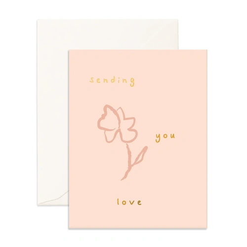 Fox & Fallow Sending Love Daffodil Greeting Card