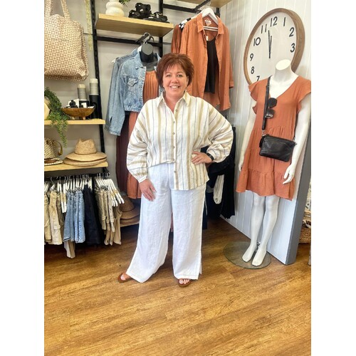 Holiday Fly Away Pant - White