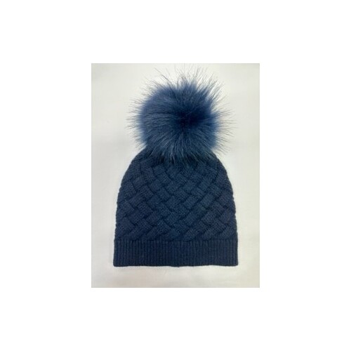 Holiday Cloudy Day Beanie - Navy Blue