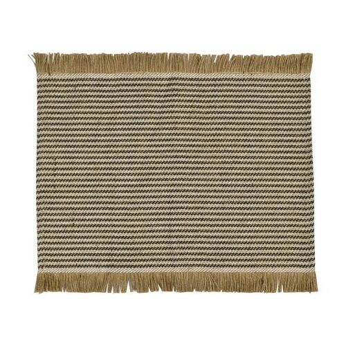 Coast to Coast Jai Cotton Jute Placemat - Black/White/Mustard