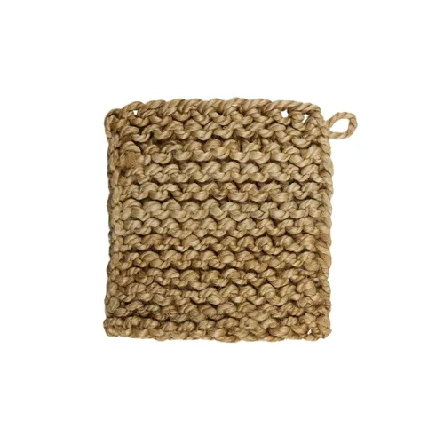 Assemble Knit Jute Trivet 20cm - Natural