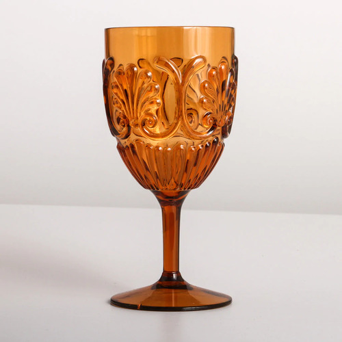 Indigo Love Collectors Flemington Acrylic Wine Glass - Amber