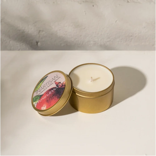 Inartisan Soy Candle in Travel Tin - Pomegranate