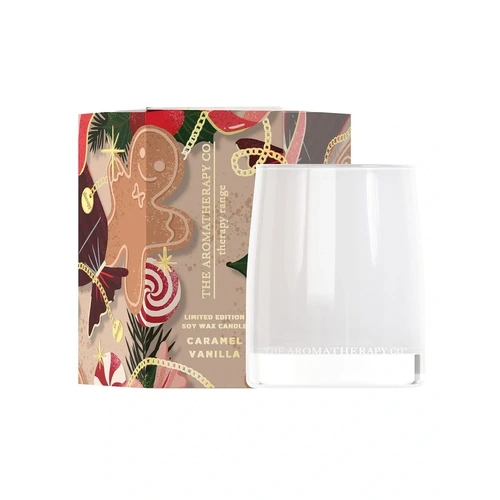 The Aromatherapy Co Therapy LE Candle 80g - Caramel Vanilla