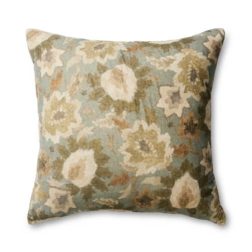 Ivory House Griffith Velvet Cushion 55cm - Olive