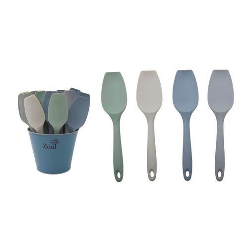 Zeal Classic Silicone Spatula Spoon 4 Assorted Colours