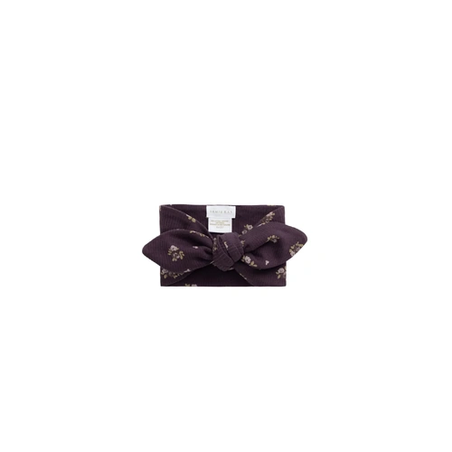 Jamie Kay Organic Cotton Fine Rib Headband - Simone Huckleberry