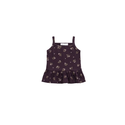 Jamie Kay Organic Cotton Fine Rib Lillian Top - Simone Huckleberry