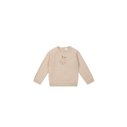 Jamie Kay Emma Jumper - Oatmeal Marle [Size: 3-6M]
