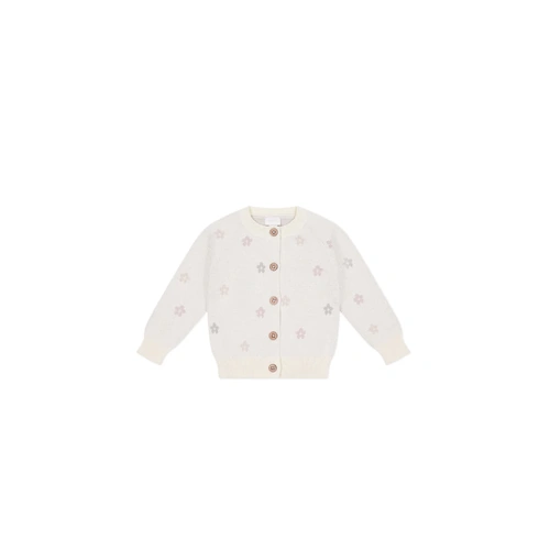 Jamie Kay Harper Cardigan - Fifi Egret Jacquard