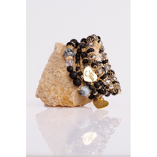 Jaz Flowers Stretchy Doodah Stack Bracelet - Rachy