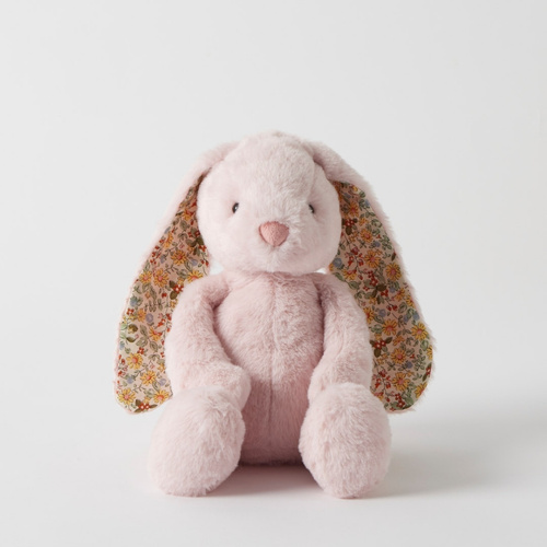 Jiggle & Giggle Medium Floral Bunny - Pink