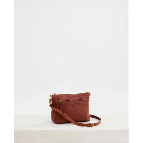 Juju & Co Tumbled Large Essential Pouch - Tan