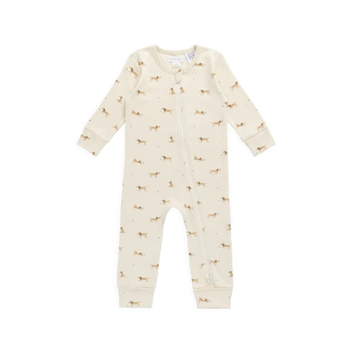 Jamie Kay Organic Cotton Reese Zip Onepiece - Play Ball