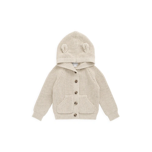 Jamie Kay Bear Cardigan - Vanilla