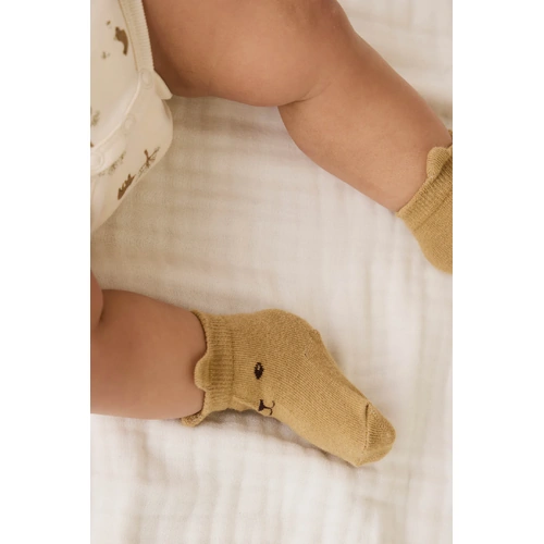 Jamie Kay George Bear Ankle Sock - Buckwheat