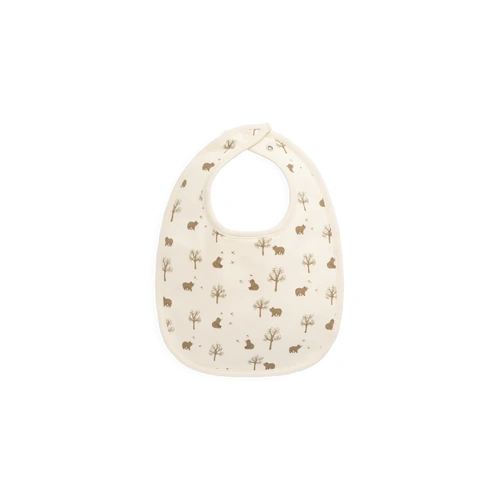 Jamie Kay Organic Cotton Bib - Honey Bear Cloud