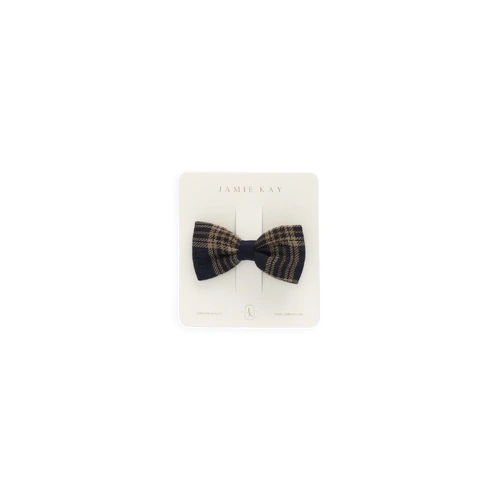 Jamie Kay Organic Cotton Desiree Bow - Woodland Check