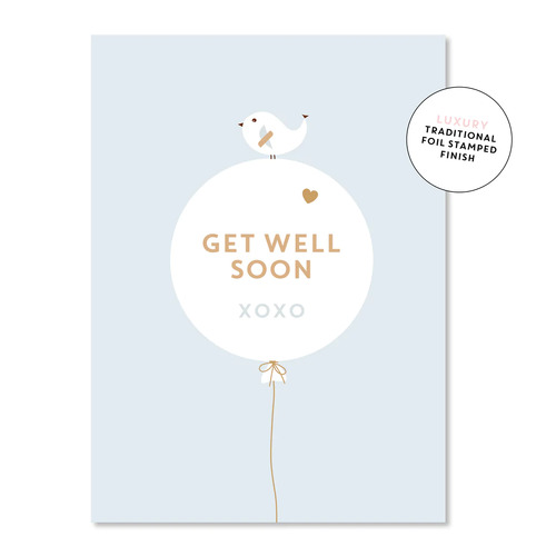 Just Smitten Get Well Soon XOXO Card