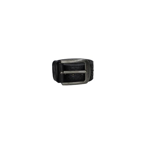 Kompanero Lisbon Leather Belt [Colour: Black] [Size: 40/100]