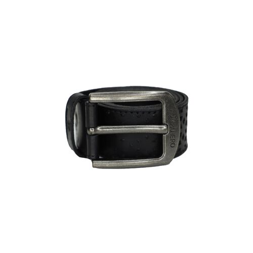 Kompanero Oslo Leather Belt [Colour: Black] [Size: 40/100]
