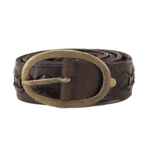 Kompanero Dubai Leather Belt [Colour: Brown]