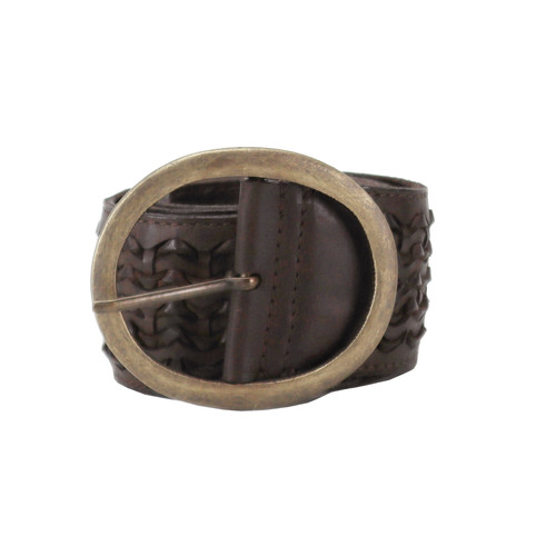 Kompnaero Detroit Leather Belt [Colour: Brown] [Size: 34/85]