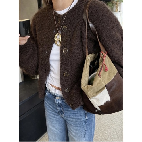 Smaibulun Knit Cardi - Chocolate