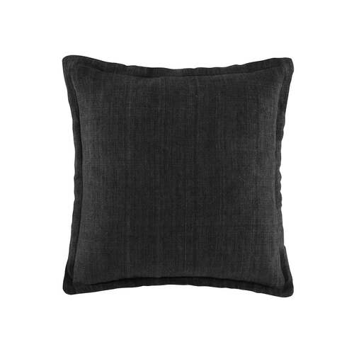 Kas Linen Cushion 50cm x 50cm [Colour: Black]