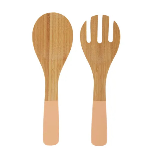 Assemble Bala S/2 Bamboo Salad Serve 7x23cm - Coral