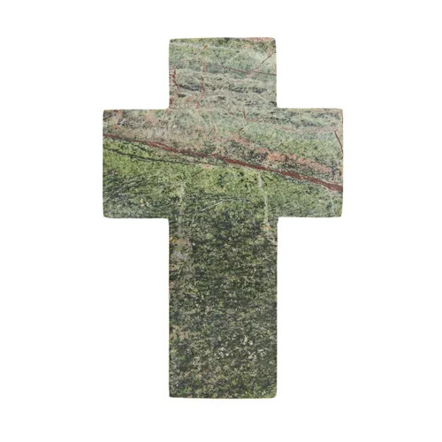 Coast to Coast Chiara Marble Cross 10x15cm - Green
