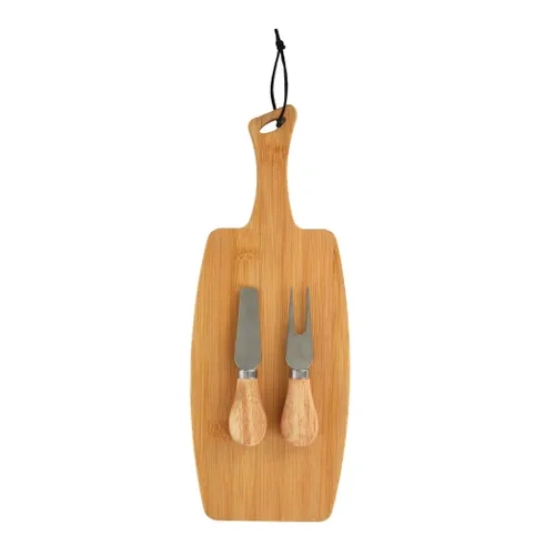 Assemble Bala Bamboo Cheese Board with Knife 34x13cm