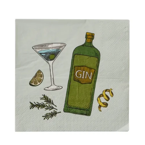 Assemble Gimlet 20pkt 3 Ply Napkins 33cm - Green