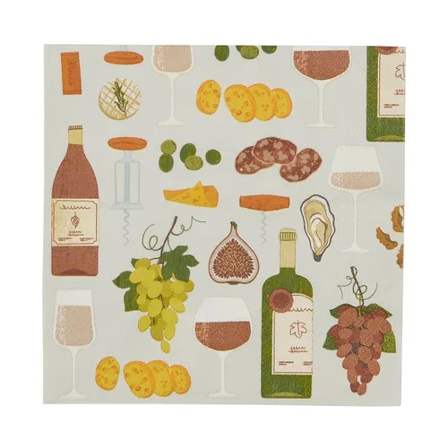 Assemble L'heure du Vin 20pk 3 Ply 33cm Napkin
