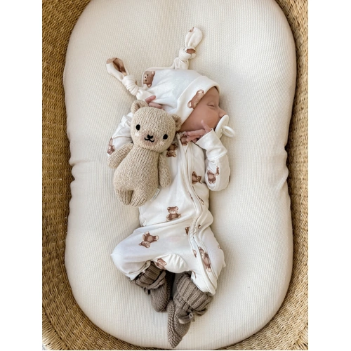 little & fern Zip Romper - Teddies