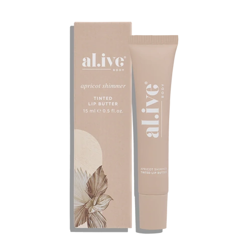 Al.ive Body Tinted Lip Butter - Apricot Shimmer