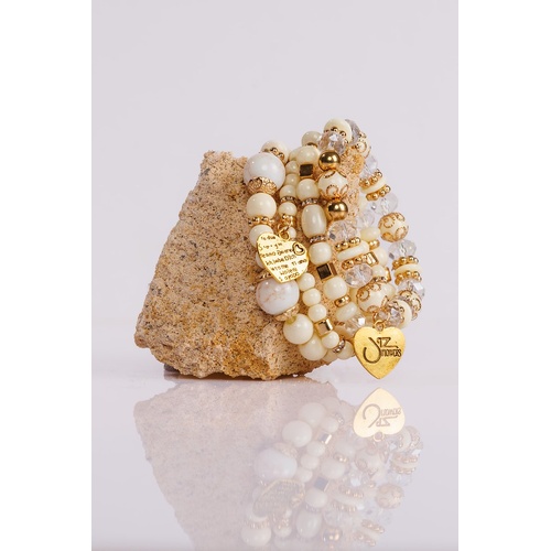 Jaz Flowers Stretchy Doodah Stack Bracelet - Lucy