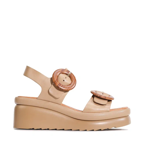EOS Menorcas W Leather Wedge - Desert
