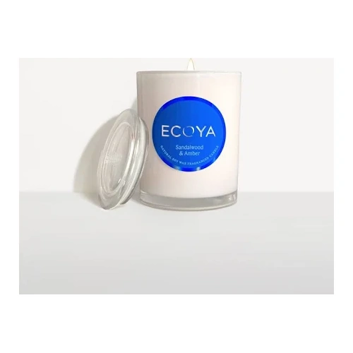 Ecoya Metro Candle 270g - Sandalwood & Amber