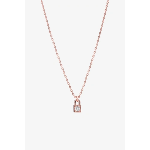 Liberte Penny Locket Necklace - Rose Gold