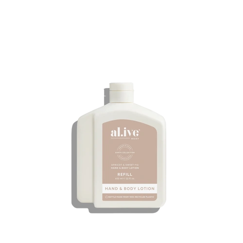 Al.ive Body Lotion Refill 650ml - Apricot & Sweet Fig