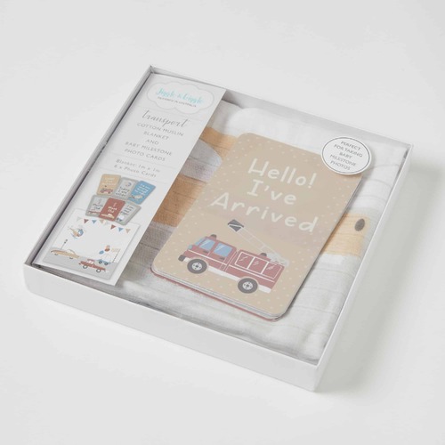Jiggle & Giggle Transport Milestone Muslin Set
