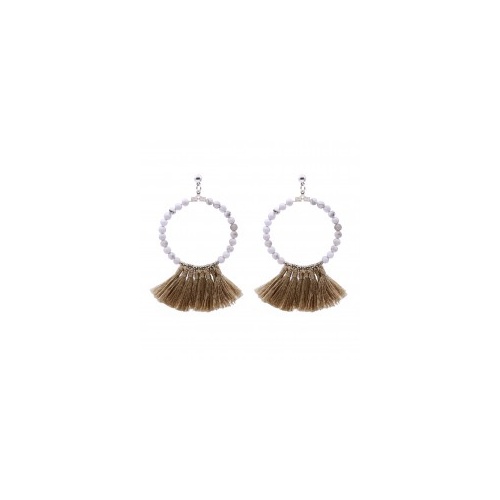 Noosa Living Santorini Earrings [Colour: Tan]