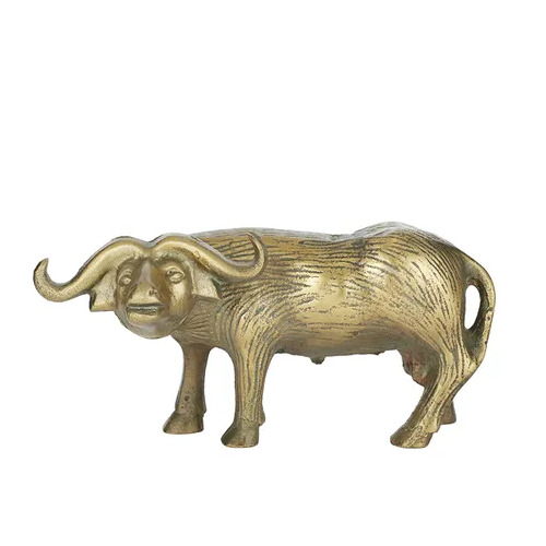 Coast to Coast Bill Bison Metal Sculpture 23x11cm - Gold