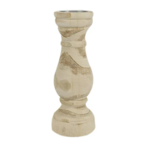 Coast to Coast Wade Wooden Candleholder 13x35cm - Natural