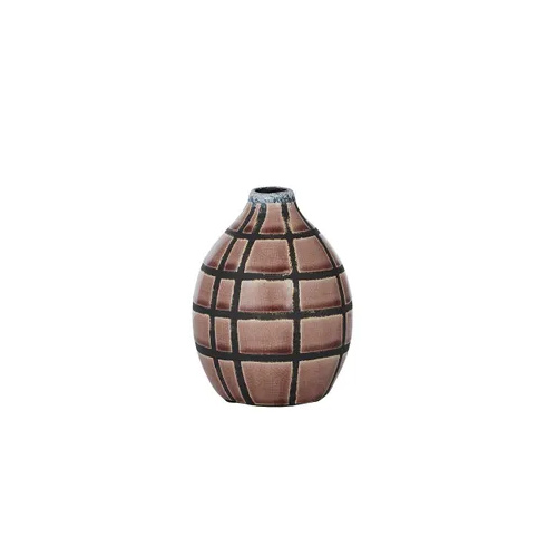 Coast to Coast-OD4224-Linea Ceramic Vase Nude/Grey