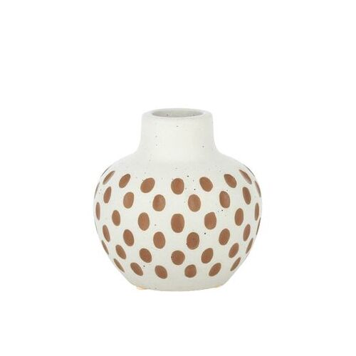 Coast to Coast-Aman Ceramic Vase 12x12cm-Grey/Brown