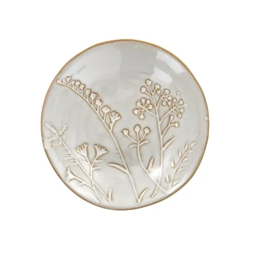 Coast to Coast Oshi Ceramic Trinket Dish 11x3cm - Ivory