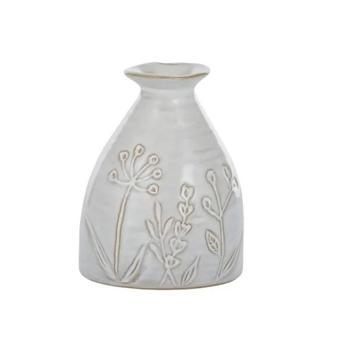Coast to Coast Oshi Ceramic Vase 8.5x11cm - Ivory