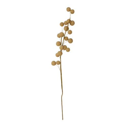 Life Botanic Pom Pom Spray Stem 80cm - Mustard